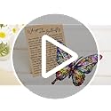 Butterfly Gifts for Women, Acrylic Butterfly Suncatcher Ornament Faux Stained Glass, Inspirational Gift for Women, Christm...