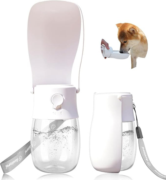 AVELORA Foldable Dog Water Bottle, Portable Water Dispenser for Dog, Cat, Rabbit, Puppy and Small Animals, Dishwasher Safe...