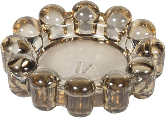 Alice Lane Original Bubble Candle Dish – Chic Smoky Glass Candle Dish for Home Decor – Decorative Modern Candle Holder for...
