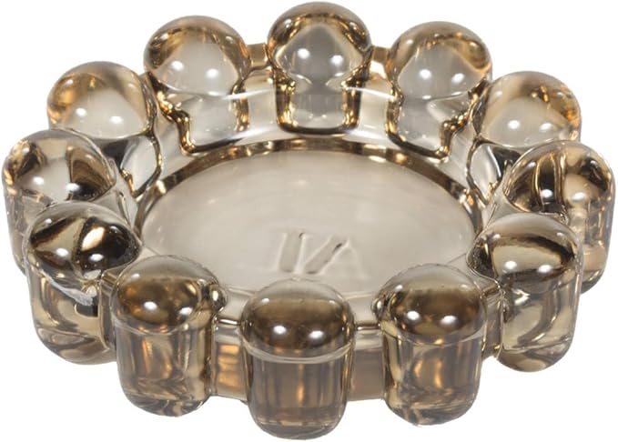 Alice Lane Original Bubble Candle Dish – Chic Smoky Glass Candle Dish for Home Decor – Decorative Modern Candle Holder for...