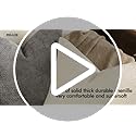 MIULEE Pack of 4 Couch Throw Pillow Covers 18x18 Inch Neutral Soft Decorative Chenille Pillow Covers Farmhouse Boho Cushio...