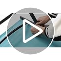 Simple Delxue Folding Chaise Lounge Chair with 5 Reclining Positions, Beach Recliner Chair with Armrests, Textilene Fabric...