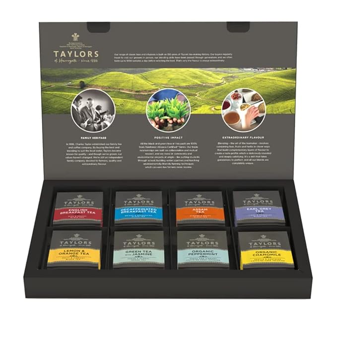 Taylors of Harrogate Assorted Specialty Teas Sampler, Variety Pack Gift Box, Individually Wrapped Bags, 48 Count (Pack of ...
