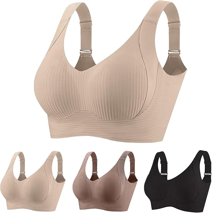 Wireless Bras for Women No Underwire Seamless Bralettes Full Coverage Plus Size Comfortable with Support Everyday Bra