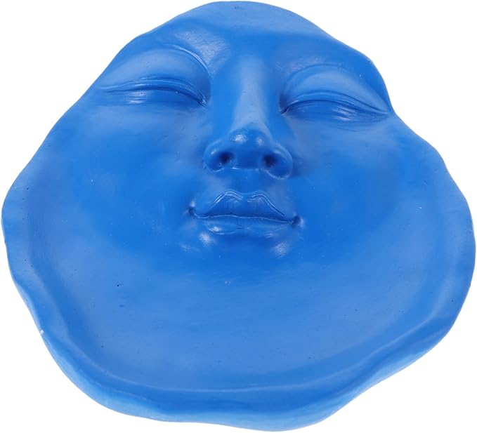CAXUSD Abstract Face Resin Tray Decorative Organizer Storage Dish for Bedroom Bathroom Decor Versatile Aesthetic Home Accent