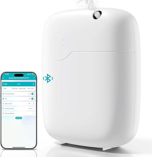 Waterless Essential Oil Diffuser - 3000 Sq.Ft Coverage, Whole-House Scent Diffuser Machine for Aromatherapy, 400ml Capacit...