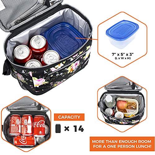 opux Insulated Lunch Box Men Women, Lunch Bag for Work School, Leakproof Soft Cooler Tote Adult, Large Lunch Pail Kids Boy...