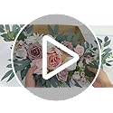 Wedding Arch Flowers (2-Pack), Artificial Dusty Rose Floral Arch Decorations for Weddings Ideal for wedding welcome signag...