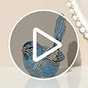 Exquisite Hand - Painted Enamel Blue Bird Trinket Box Hinged Rhinestone - Adorned Mini Jewelry Organizer for Rings & Neckl...