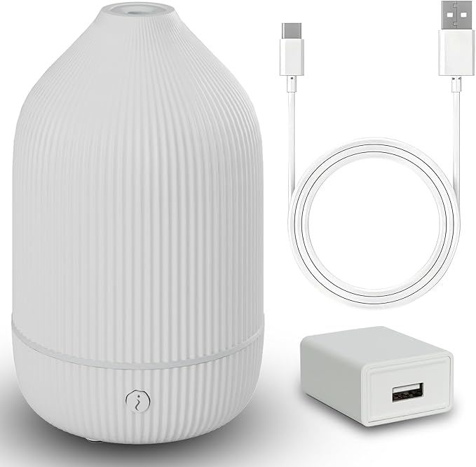 SOICARE Diffuser,USB Plug-in Car Portable Aromatherapy Diffuser,Essential Oils for Diffusers with 7 Colors Lights 2 Switch...
