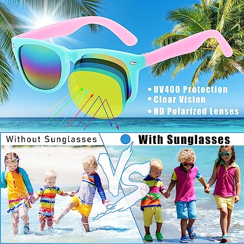 GoodUping 6 Pack Kids Sunglasses Bulk with UV Protection, Kids sunglasses Party Favors for Boys and Girls Ages 3-6, Essent...