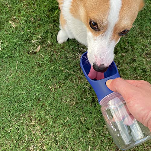 WePet Portable Dog Water Bottle, 12 OZ, Leak Proof Puppy Water Dispenser with Drinking Feeder for Pets Outdoor Walking, Hi...