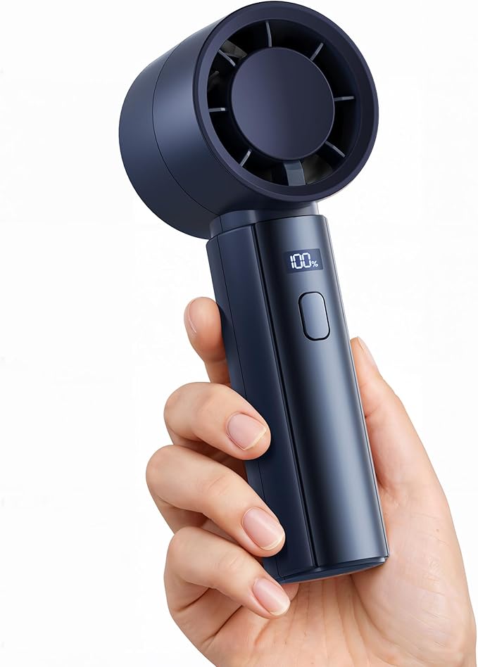 Gaiatop Small Handheld Fan Portable, Powerful High Speed Turbo Cooling, 4000mAh USB Rechargeable Battery Operated Mini Per...