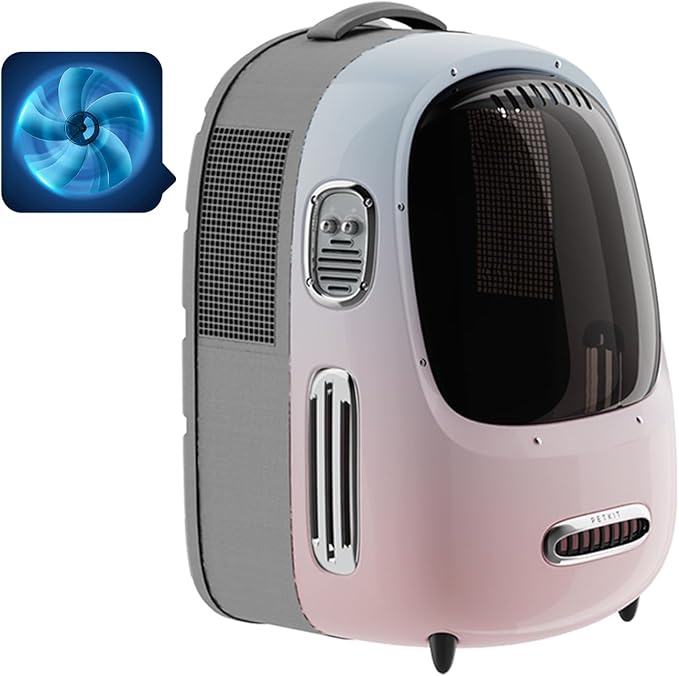 PETKIT Cat Backpack Carrier with Inbuilt Fan & Light, Airline-Approved Pet Backpack Bubble for Kitty Small Dog, Detachable...