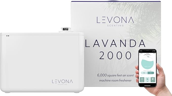LEVONA SCENT Machine Lavanda: Up to 6000 SQFT HVAC Diffuser- Waterless Scent Air for Office, Hotel & Home Diffuser - Fragr...