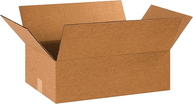 Partners Brand 18x12x6 Corrugated Cardboard Boxes, 18"L x 12"W x 6"H, Pack of 25 | Shipping, Packaging, Moving, Storage Bo...