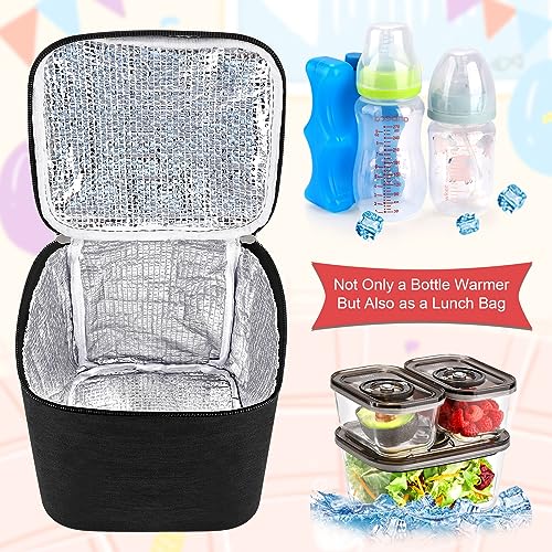 Accmor Breastmilk Cooler Bag with Ice Pack, Baby Bottle Cooler Bags, Insulated Bottle Cooler Tote Bags On The Go, Fits 4 L...