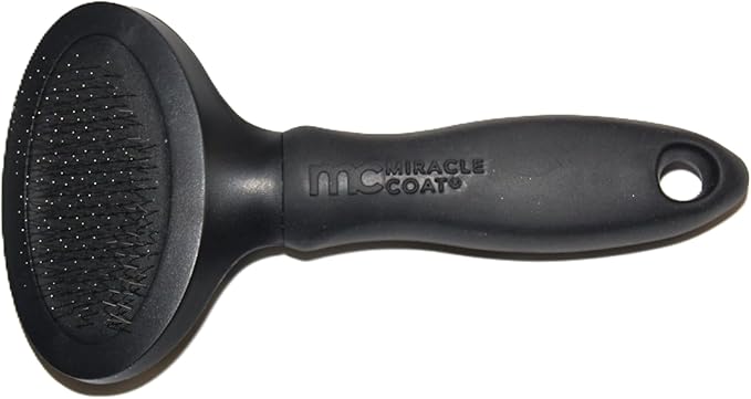 Miracle Care Slicker Brush for Cats, Pet Hair Brush for Shedding, Removes Loose Undercoat, Ergonomic Handle, Smaller Head ...