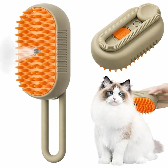 2024 Multifunctional Pet Brush for Detangling and Hair Removal - 3-in-1 Grooming Comb with Massage Function for Cats and D...