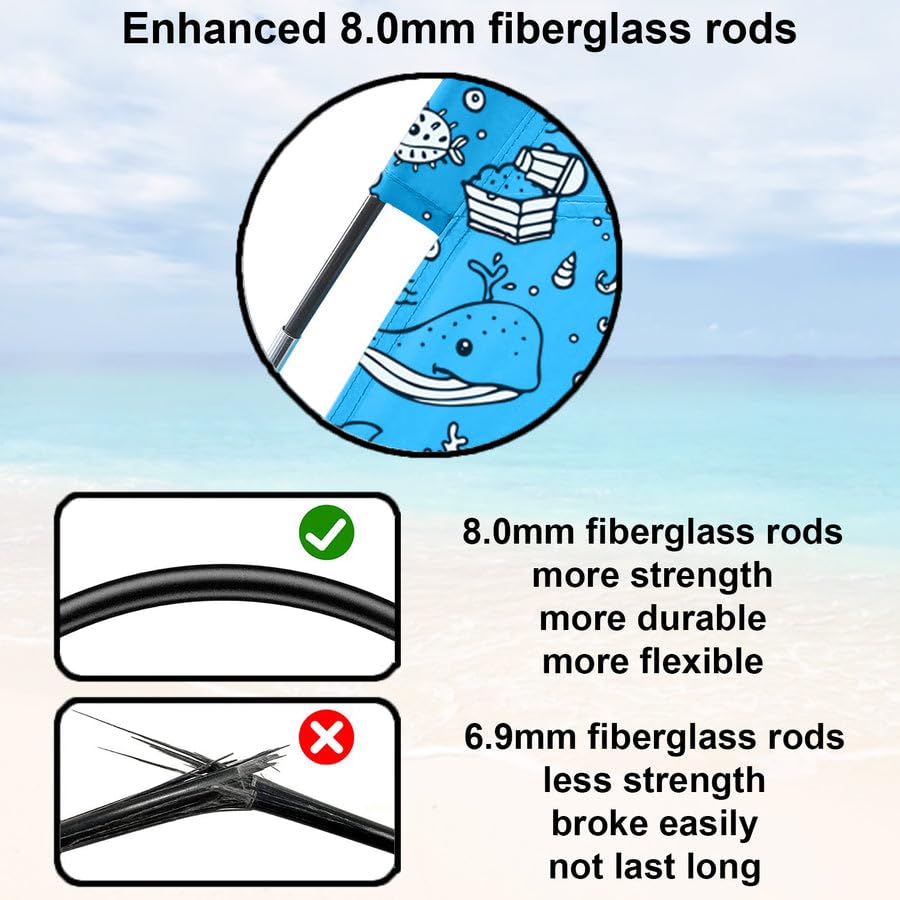 Ocean World 3-4 Person Family and Baby Beach Tent – Cool Beach Essentials for Shade, UPF 50+ UV Protection and PU800 Water...
