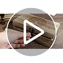 Vicenpal 2 Wooden Tree Keepsake Boxes with Lock, (8x5x3.2 inch & 7x3.7x2.8 inch), Handmade Decorative Treasure Chest Box, ...