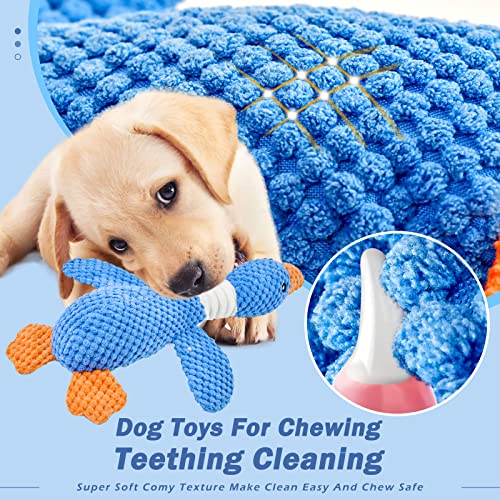 Vitscan Upgraded Goose Indestructible Dog Toys for Aggressive Chewers Small Medium Large Breed, Crinkle Squeaky Plush Dog ...