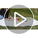 Picnic Blankets Outdoor Extra Large - 80"x80" Portable Waterproof Picnic Blanket, Machine Washable 3-Layer Foldable Park M...