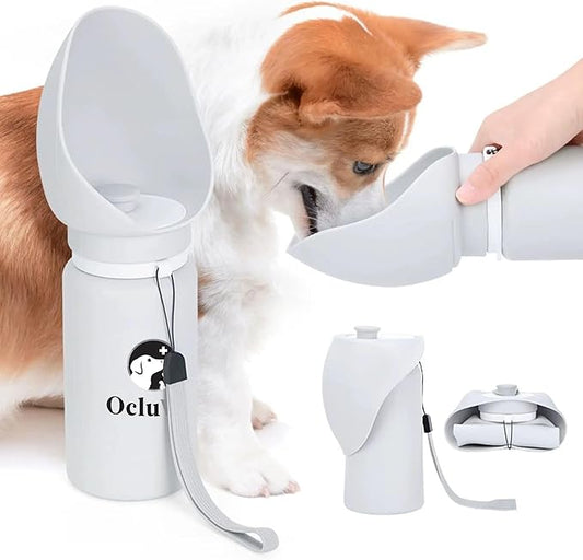 Ocluvet Portable Pet Water Bottle (Silicone 19 oz)
