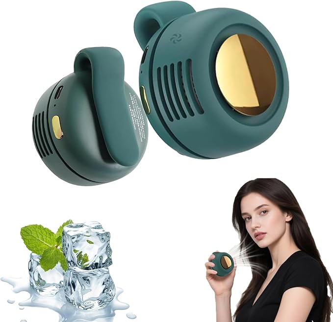 Xing Chen Hai Yang Portable Silent Mini Bladeless Fan Clip On, Adjustable 3 Speeds Suspended, Waist Fans forclip onfan for...