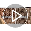 VATIMA Hyacinth Medium Wicker Basket 13.6x9.5x5.6" - With Handle, Living Room Decor, Rectangular Design