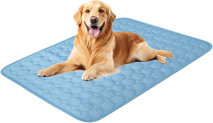 Dog Cooling Mat,2025 Upgrade Pet Cooling Mat for Dogs Cats,Summer Ice Silk Cool Mats & Sleeping Pad for Indoor or Outdoor,...