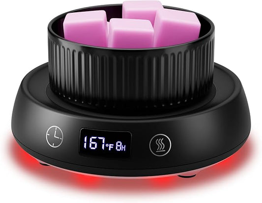 Lyty 4-in-1 Wax Melt Warmer, Candle Warmer with Delay Start Timer, Fragrance Scented Wax Melter Wax Cube Warmer with 3 Col...