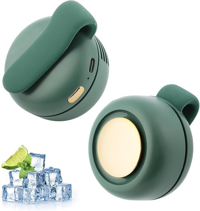 enterlent Portable Silent Mini Bladeless Electric Fan,Mini Whirlwind Fan for Waist Clip Fan(3-Speed),Hands-Free Neck Fan s...