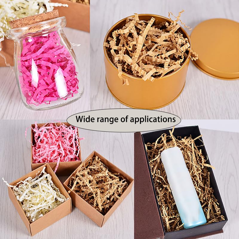 SHDGDT Wrinkle cutting paper filling gift box filling，Christmas wedding ribbon, birthday engagement crafts gift box, bag, ...