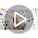 Flower Happy Birthday Banner Wildflower Butterfly Birthday Decorations Spring Floral Happy Birthday Sign for Women Girls F...