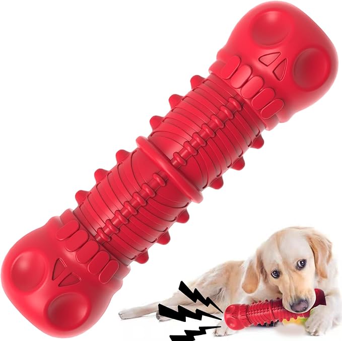 ZIKATON Dog Squeaky Toys for Aggressive Chewers, Durable Chew Toys for Large Medium Breed Dog, Dog Toys, Tough Durable Dog...
