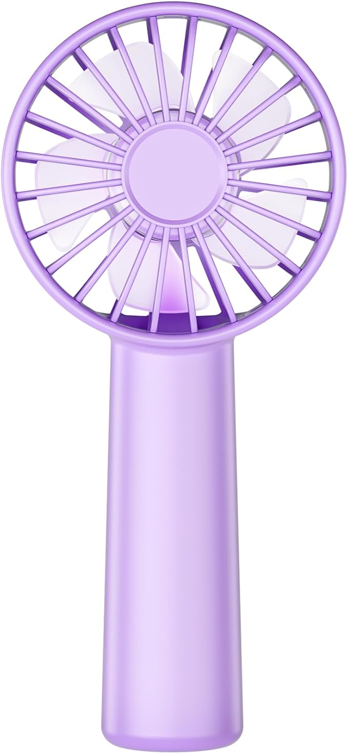 KIDEE Mini Portable Fan, Small Handheld Fan with 3 Speeds, Personal Hand Fans USB Rechargeable, Battery Operate for Outdoo...