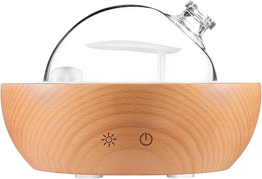 Kakoda Glass Essential Oil Diffuser,Real Wood Base,The 2025 Upgrade Aromatherapy Diffuser,Aroma Diffuse Humidifier,LED Lig...