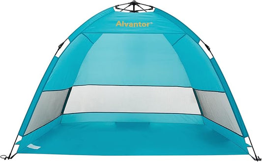 Alvantor® Beach Tent Beach Umbrella Outdoor Sun Shelter Cabana Automatic Instant Pop-Up UPF 50+ Portable Beach Shade Campi...