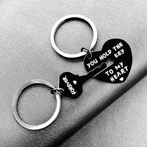LEQIEC Couple Gifts Keychain My Person Love You Puzzle Piece Heart Keychain His Crazy Her Weirdo Valentines Day Him Boyfriend