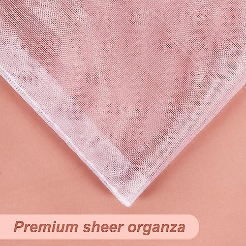 HRX Package 100pcs White Organza Bags, 4x6 inch Mesh Bags Drawstring Gift Bags Jewelry Pouches for Candy Wedding Favors Ch...