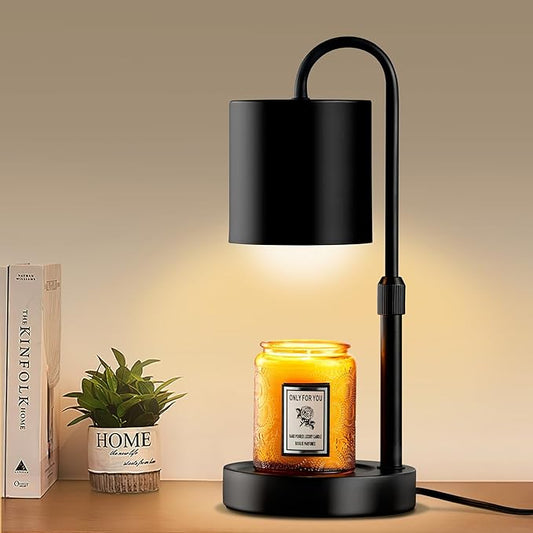 Briever Dimmable Candle Warmer Lamp with Timer, Height Adjustable Electric Candle Wax Warmer, Christmas Birthday Gifts for...