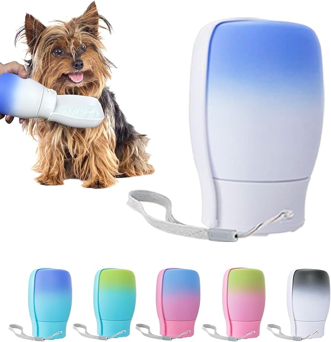 MITOCAPY Outdoor Dog Water Bottle Portable,Food Grade Plastic Travel Water Bowl for Dogs,Dog Water Bowl Dispenser for Pupp...