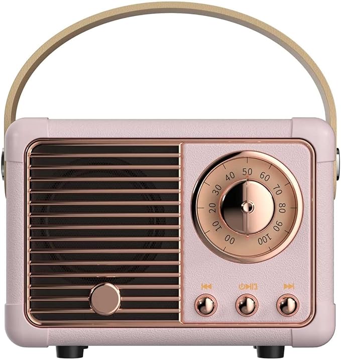 Baolira Retro Bluetooth Speaker, Portable Wireless Speaker with Crystal Clear Stereo Sound Rich Bass, Best Birthday Gifts ...