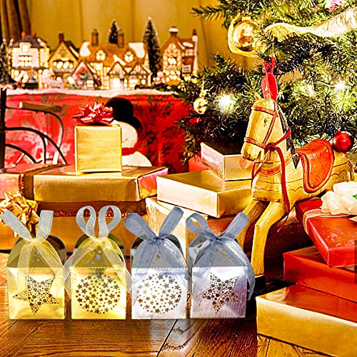 Naler 40pcs Mini Christmas Gift Boxes for Presents, Favor Boxes for Halloween Christmas Wedding Favor Party Gift Wrap Deco...