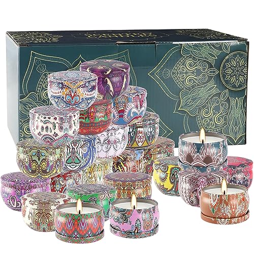 Wfmolcand 24 Pack Scented Candles Gift Set for Women, 2.5 oz Aromatherapy Candle Gift Sets for Mom,Soy Candle Set for Moth...