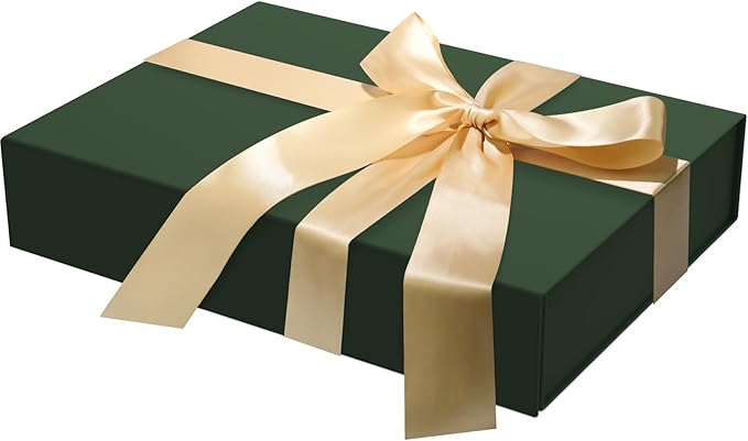 Gift Box with Lids, 11.5 x 8.5 x 2.3 In Magnetic Closure Collapsible Gift Boxes for wraps gifts of T-Shirts, Gloves, Scarv...
