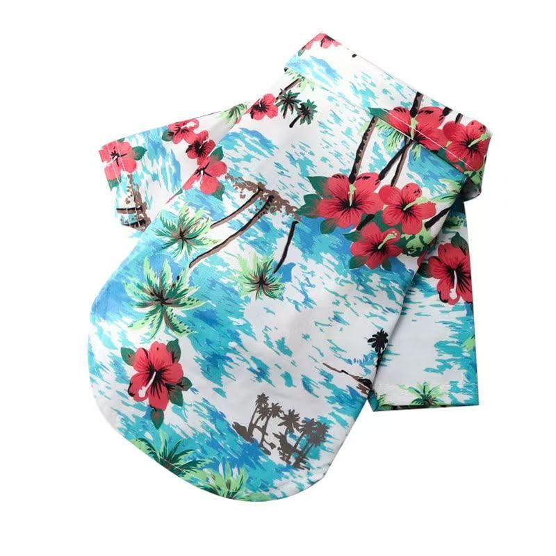 LHYZ PARK Hawaiian Beach Print Pet Dog Cat T-Shirts Cute for Small to Medium Dog Cats Cool Summer Vest Camp Shirt Clothes...