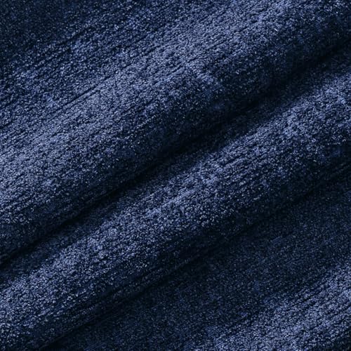 MIULEE Decorative Throw Pillow Covers 18x18 Pack of 2 Navy Blue Couch Pillow Covers Soft Cozy Textured Chenille Pillowcase...