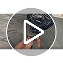 Clip on Fan 65 Hours Portable Desk Fan Rechargeable with LED Lights & Hooks 12000 Capacity Battery Operated Fan with Clips...